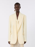 max mara viscose-blend double-collar blazer for women