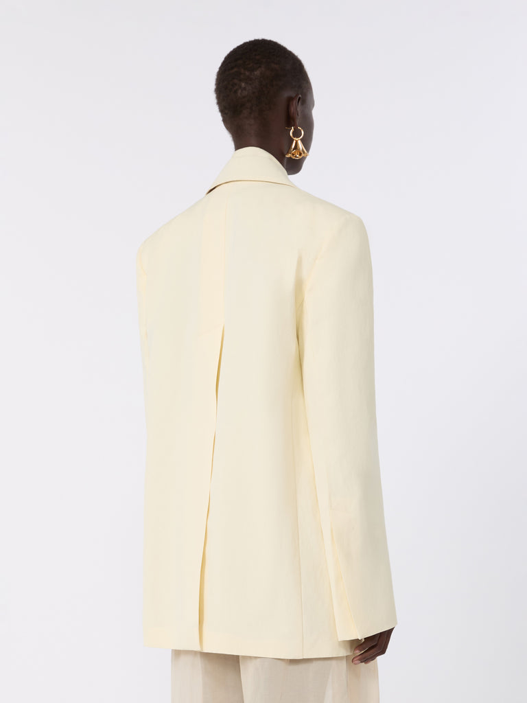 max mara viscose-blend double-collar blazer