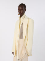 max mara viscose-blend double-collar blazer for women