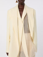 max mara viscose-blend double-collar blazer for women