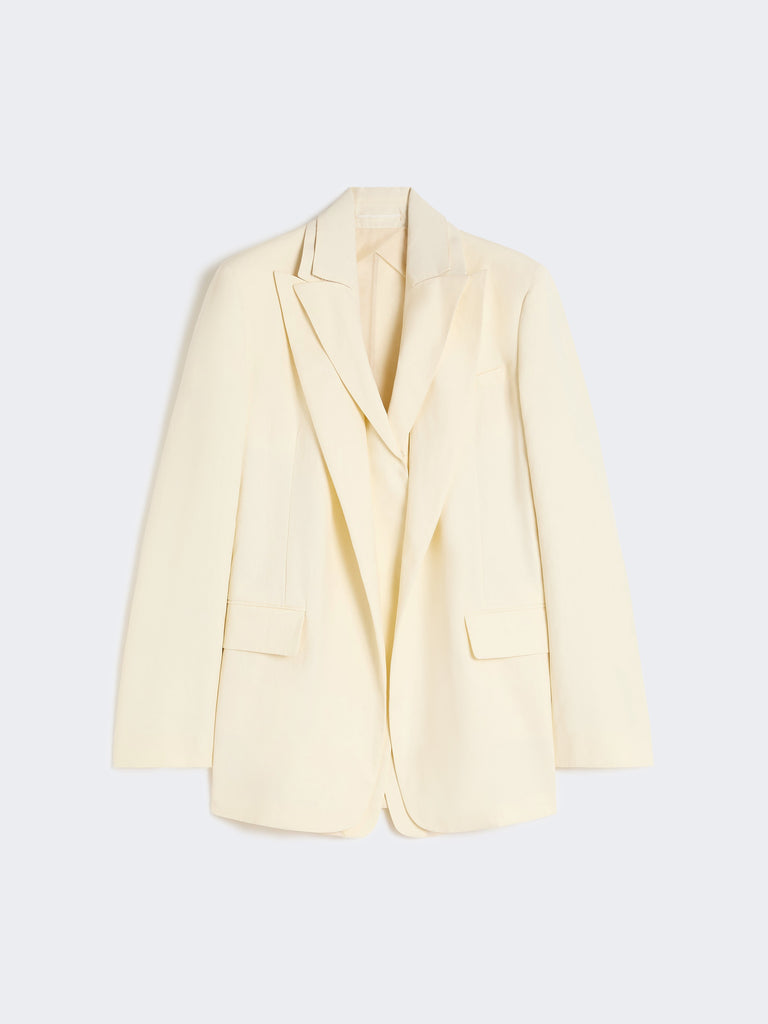 max mara viscose-blend double-collar blazer