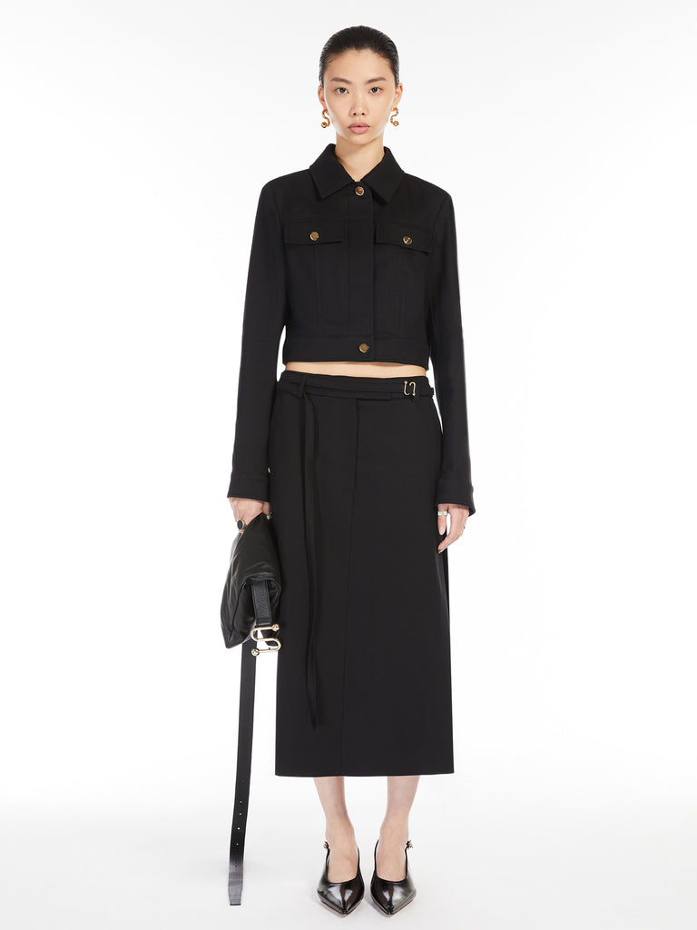 max mara cotton cady cropped jacket