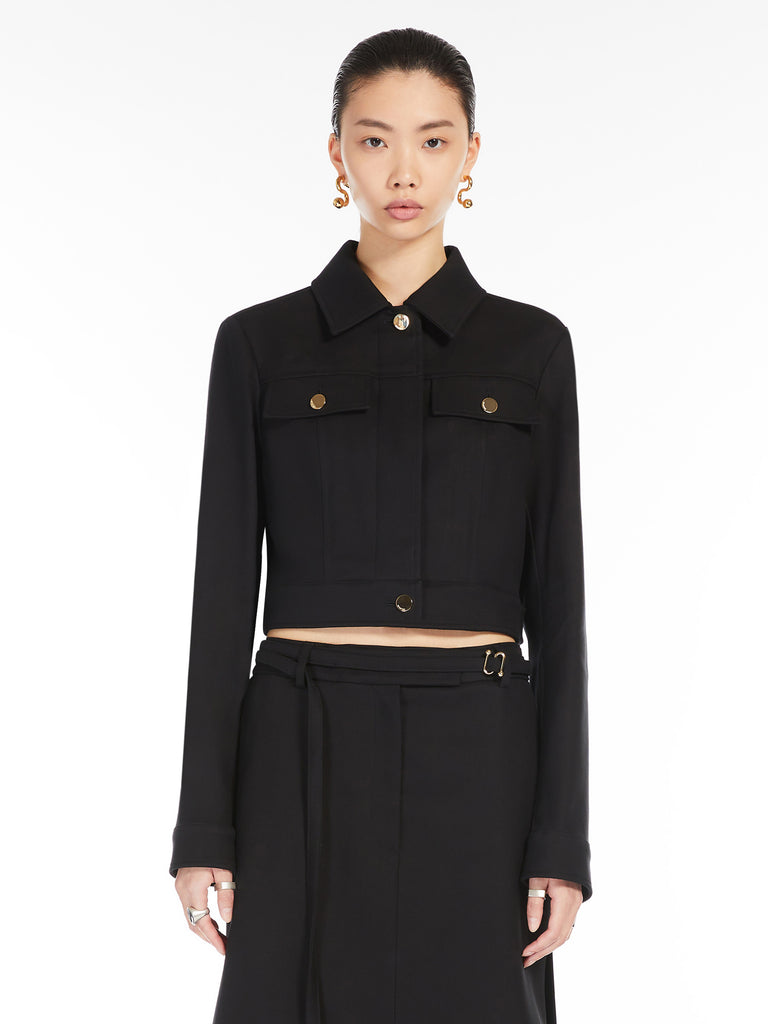 max mara cotton cady cropped jacket