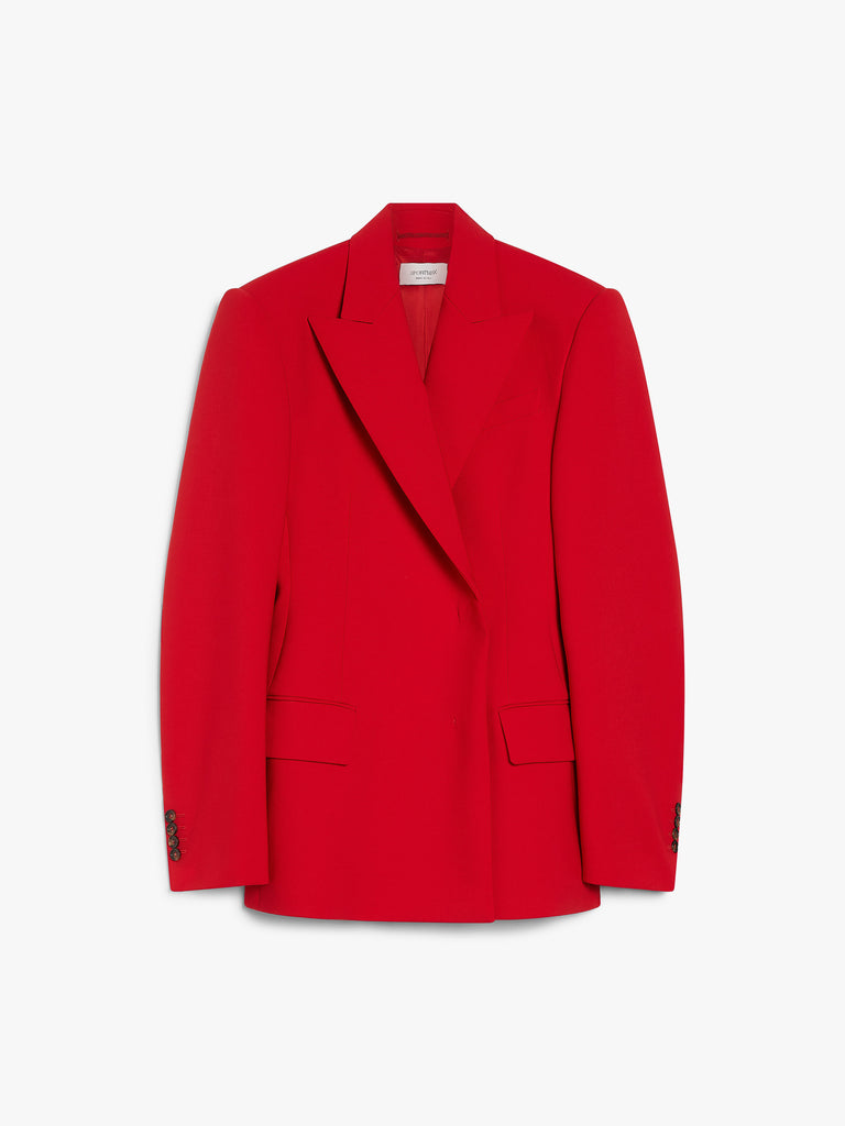 max mara stretch-wool double-breasted blazer