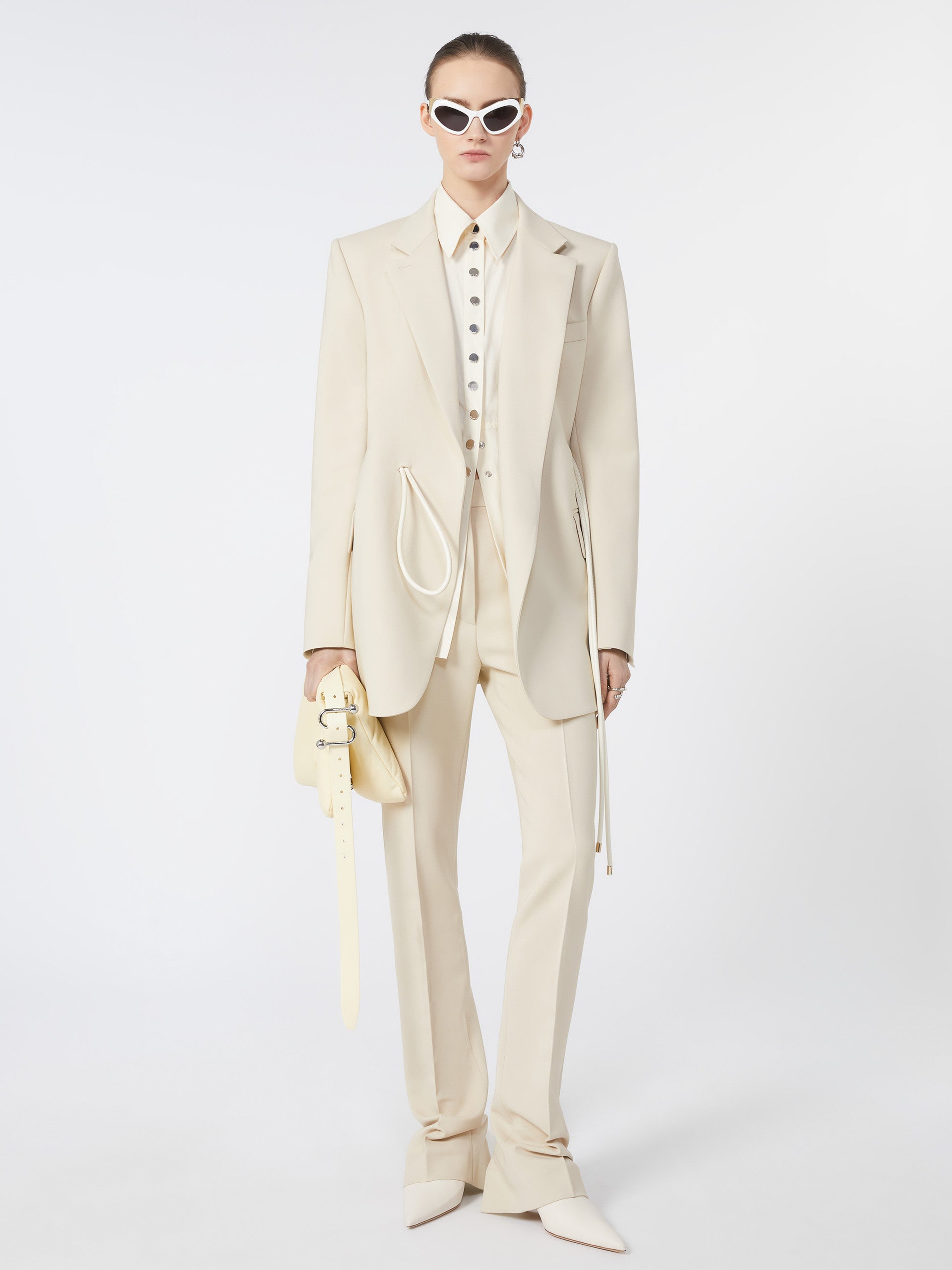 Belted Blazer for Women - Beige - Max Mara UAE