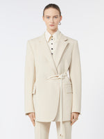 Belted Blazer for Women - Beige - Max Mara UAE