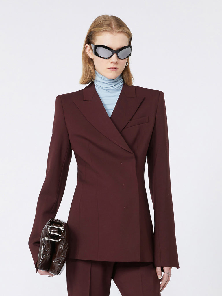 max mara slim-fit gabardine jacket