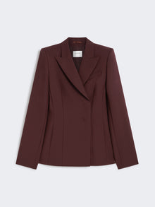 Slim-Fit Gabardine Jacket for Women - Wine-Coloured - Max Mara UAE