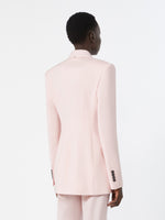 max mara double-breasted natural stretch wool blazer for women