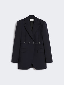 Jacket With Detachable Hem Detail for Women - Midnightblue - Max Mara UAE