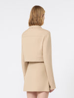 max mara short jacket in cotton-blend gabardine for women