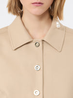 max mara short jacket in cotton-blend gabardine for women