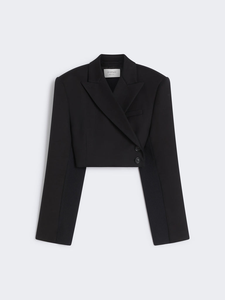 max mara short double-breasted blazer