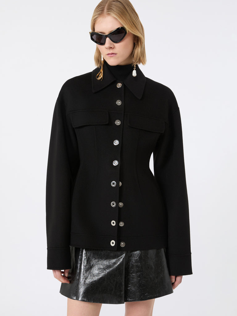 max mara pure wool shaped heavy jacket