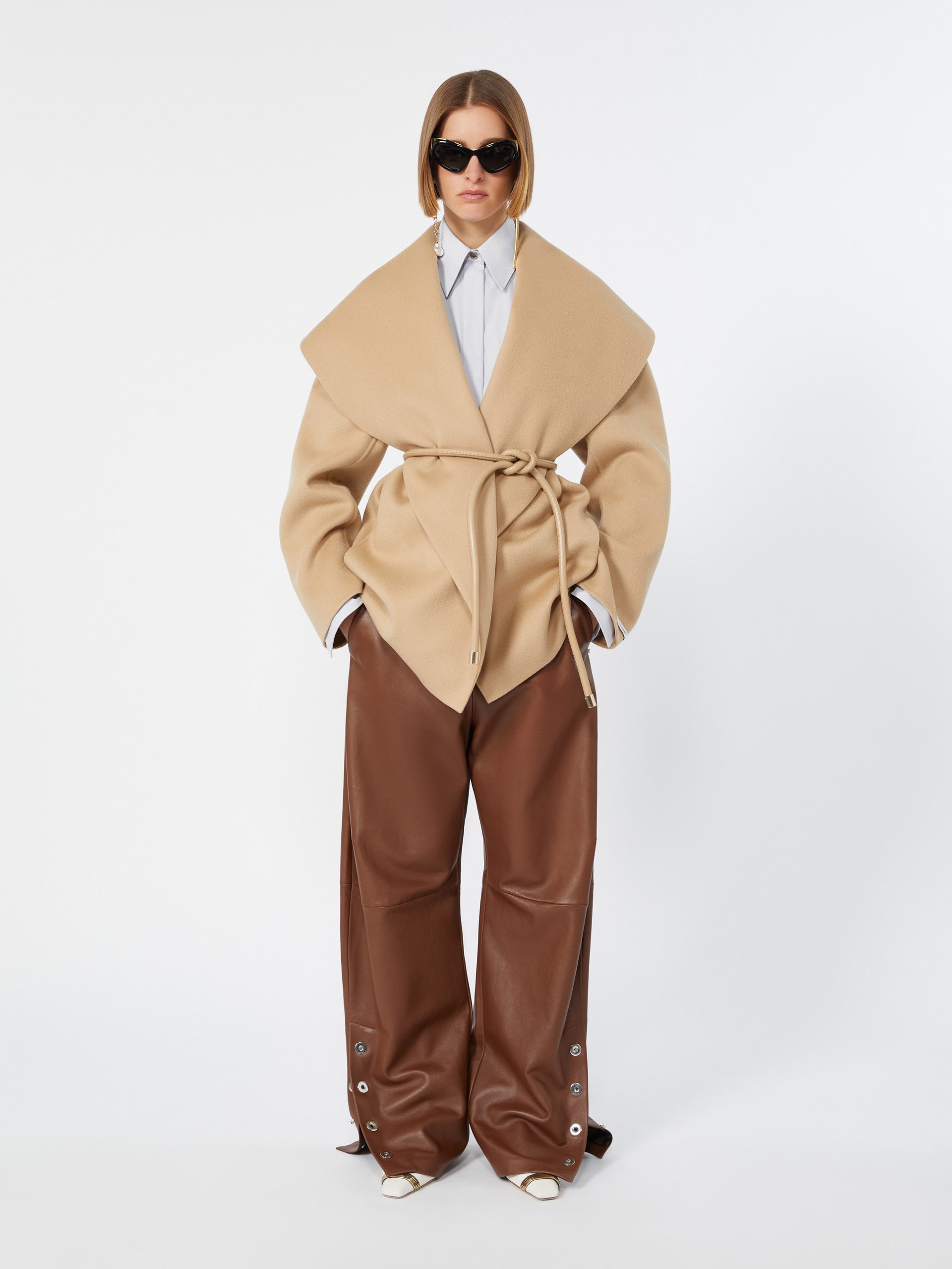 max mara pure wool double fabric jacket for women