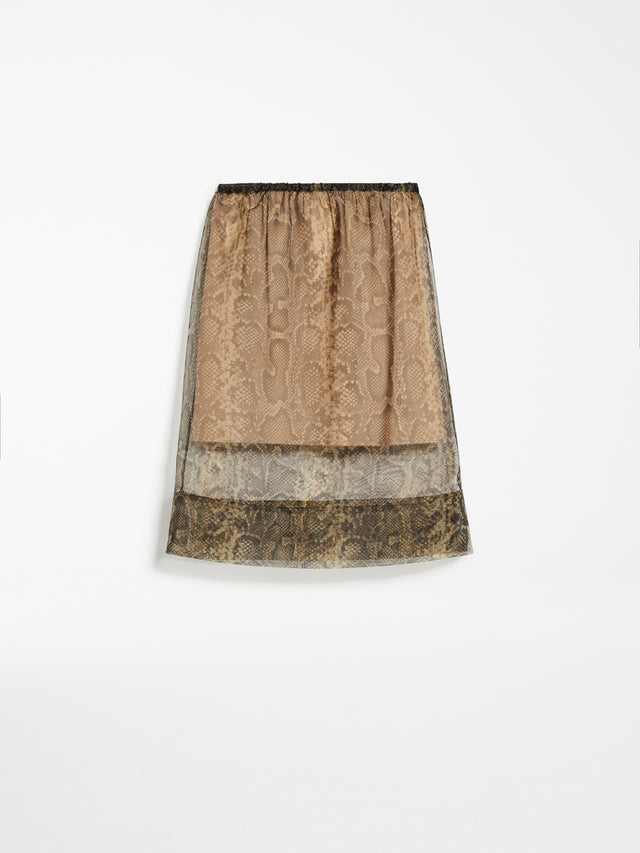 Straight python-print skirt