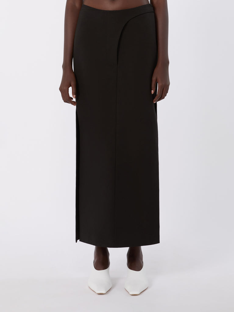 max mara long cotton skirt