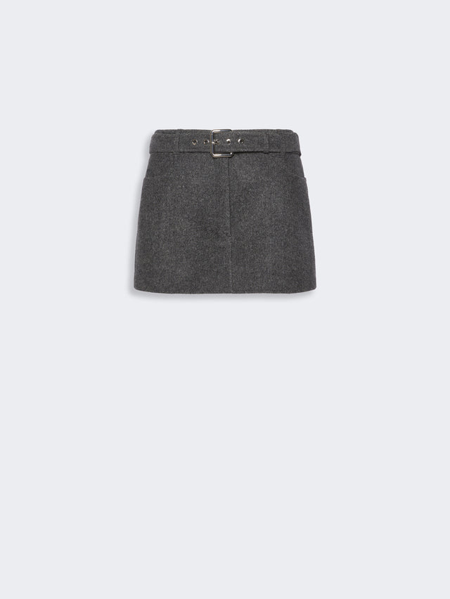 max mara short pure wool skirt for women