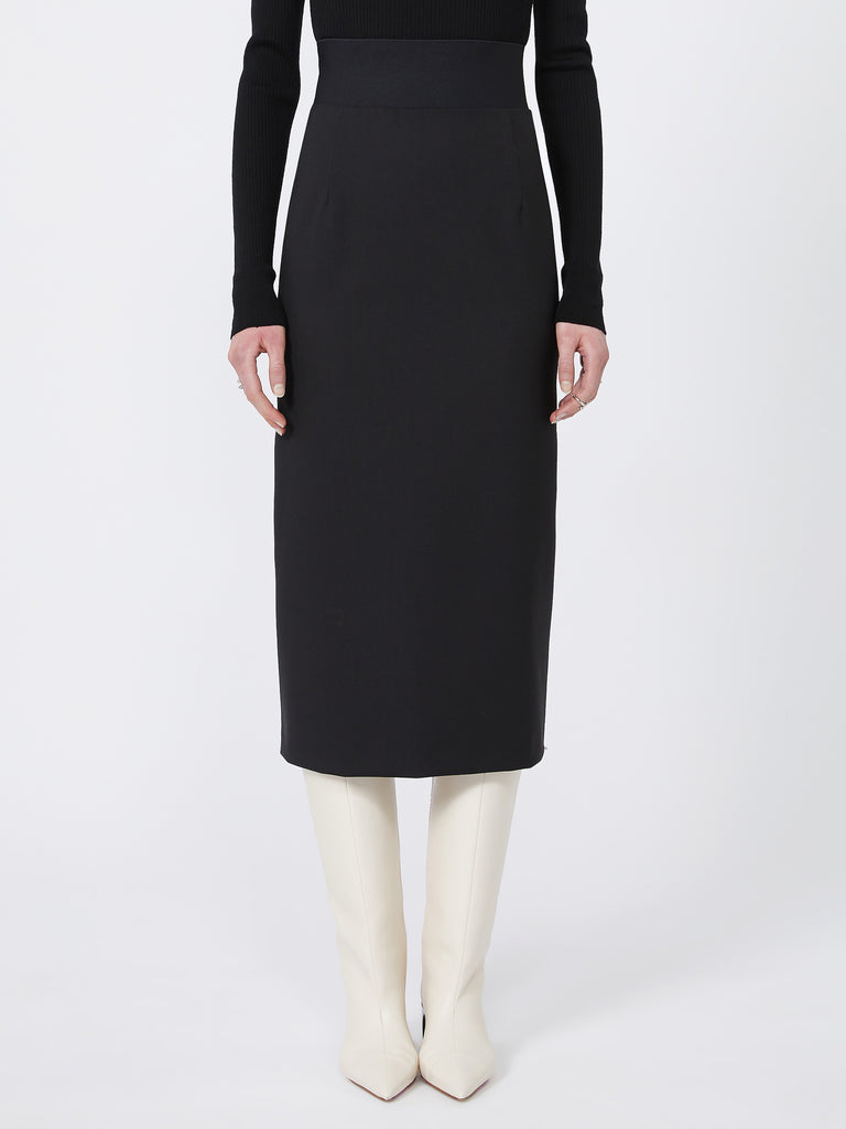 max mara skirt with a high-cut elasticated waist