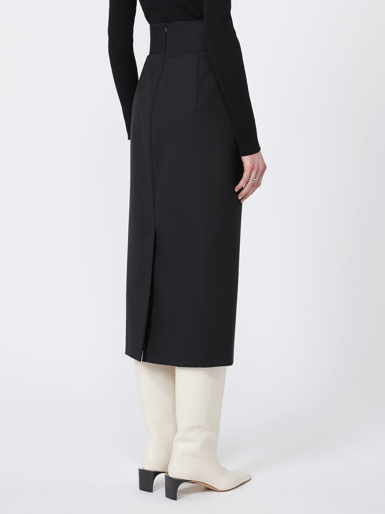 max mara skirt with a high-cut elasticated waist