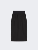 Skirt With A High-Cut Elasticated Waist for Women - Black - Max Mara UAE