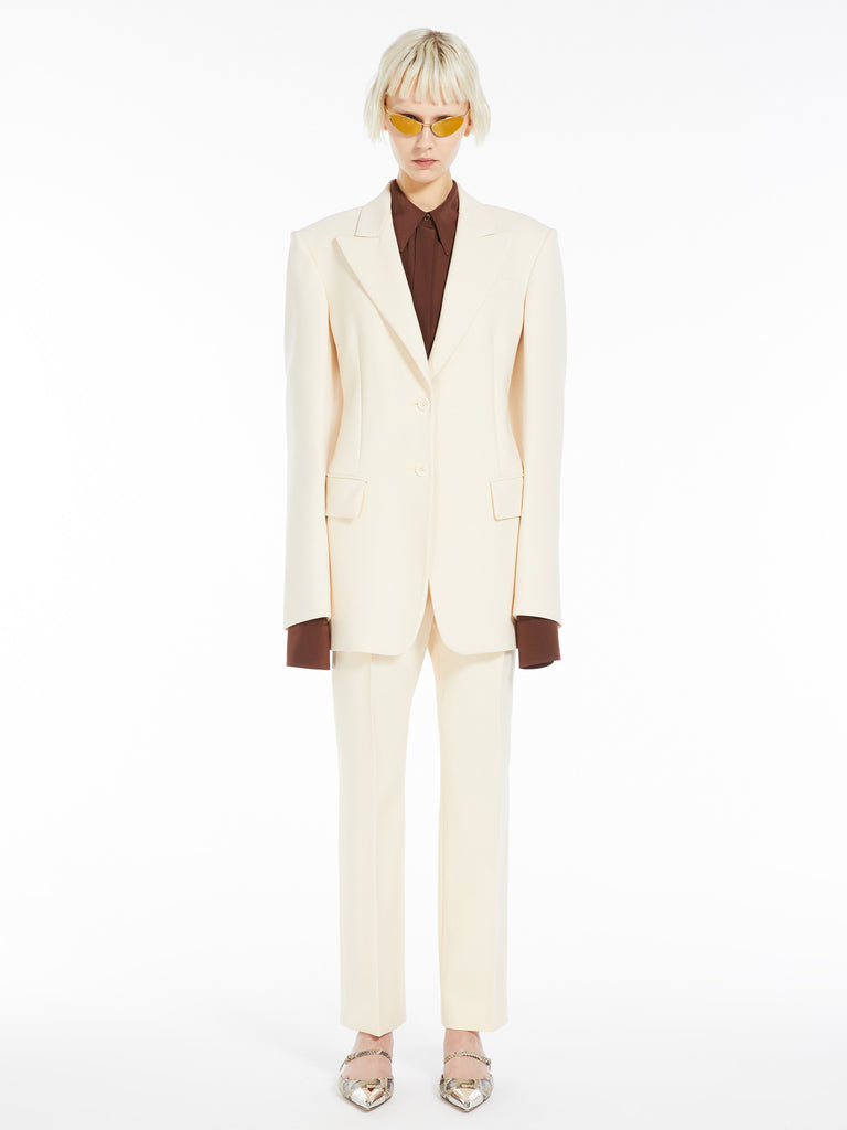 Slim-fit pure silk shirt