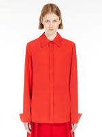 Crêpe Shirt for Women - Red - Max Mara UAE