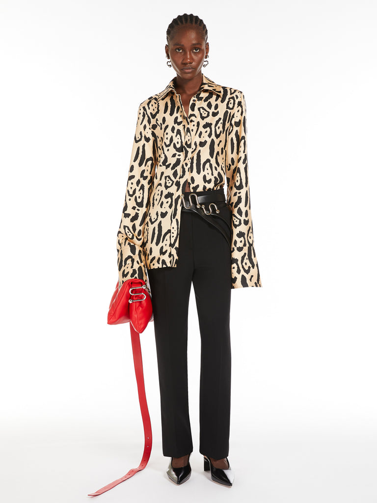 max mara animal-print shirt