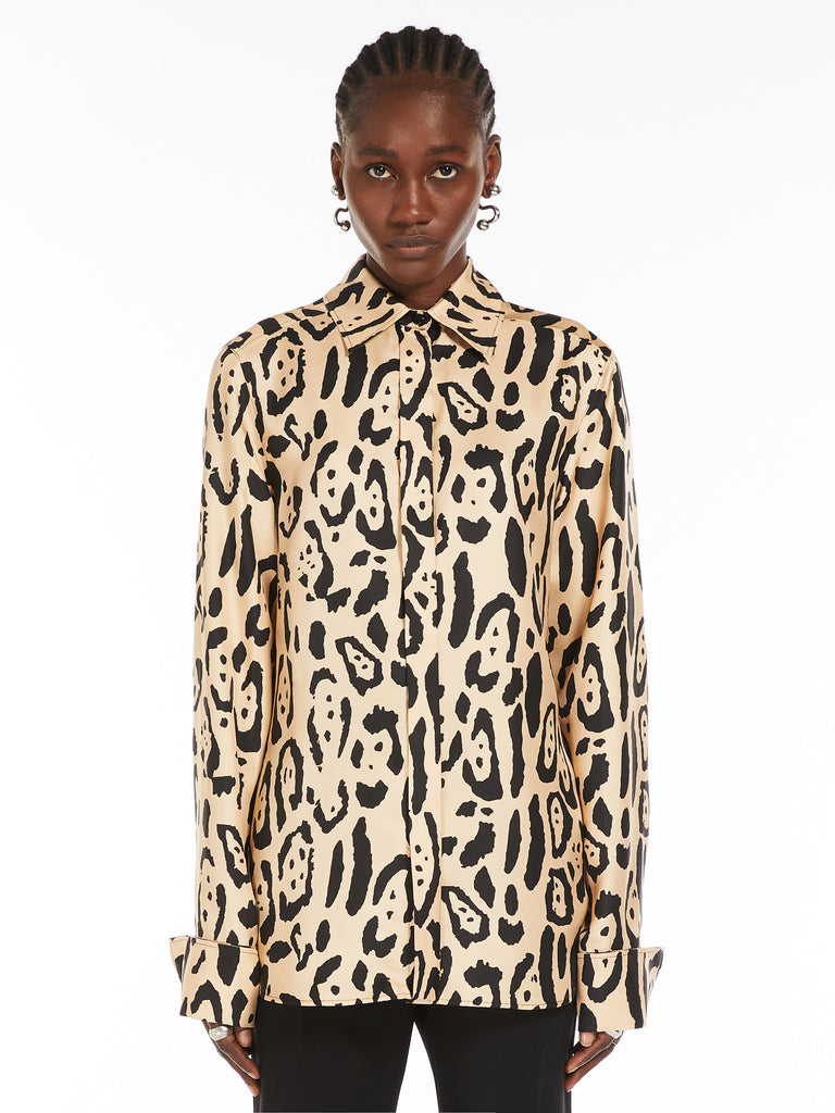 max mara animal-print shirt