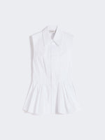 max mara sleeveless heavy cotton canvas shirt for women