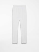 Double-faced cotton trousers