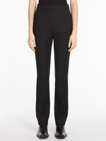 Double-faced cotton trousers