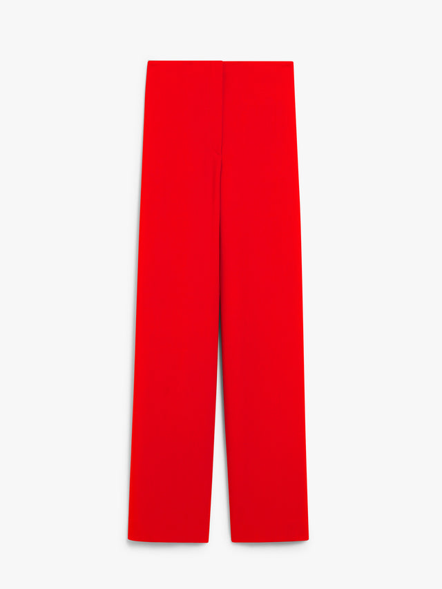 Wide-Leg Trousers - Runway for Women - Red - Max Mara UAE