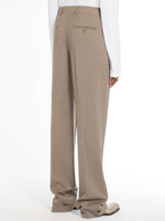 Low-rise stretch wool trousers
