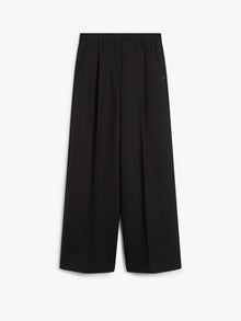 Cotton and viscose palazzo trousers