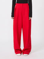 max mara pleated stretch wool trousers for women