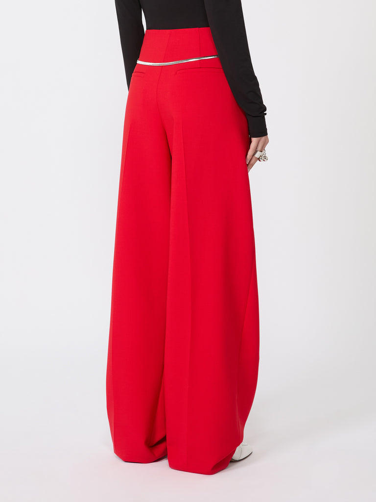 max mara pleated stretch wool trousers