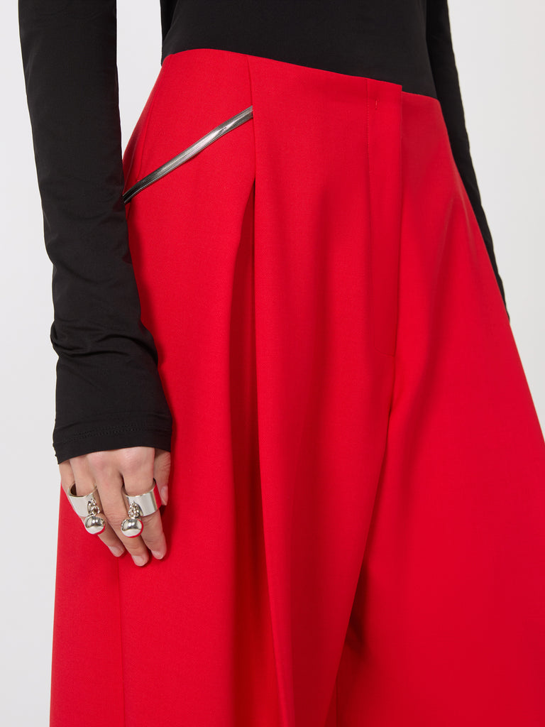 max mara pleated stretch wool trousers