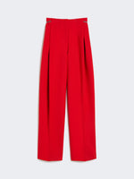 max mara pleated stretch wool trousers for women