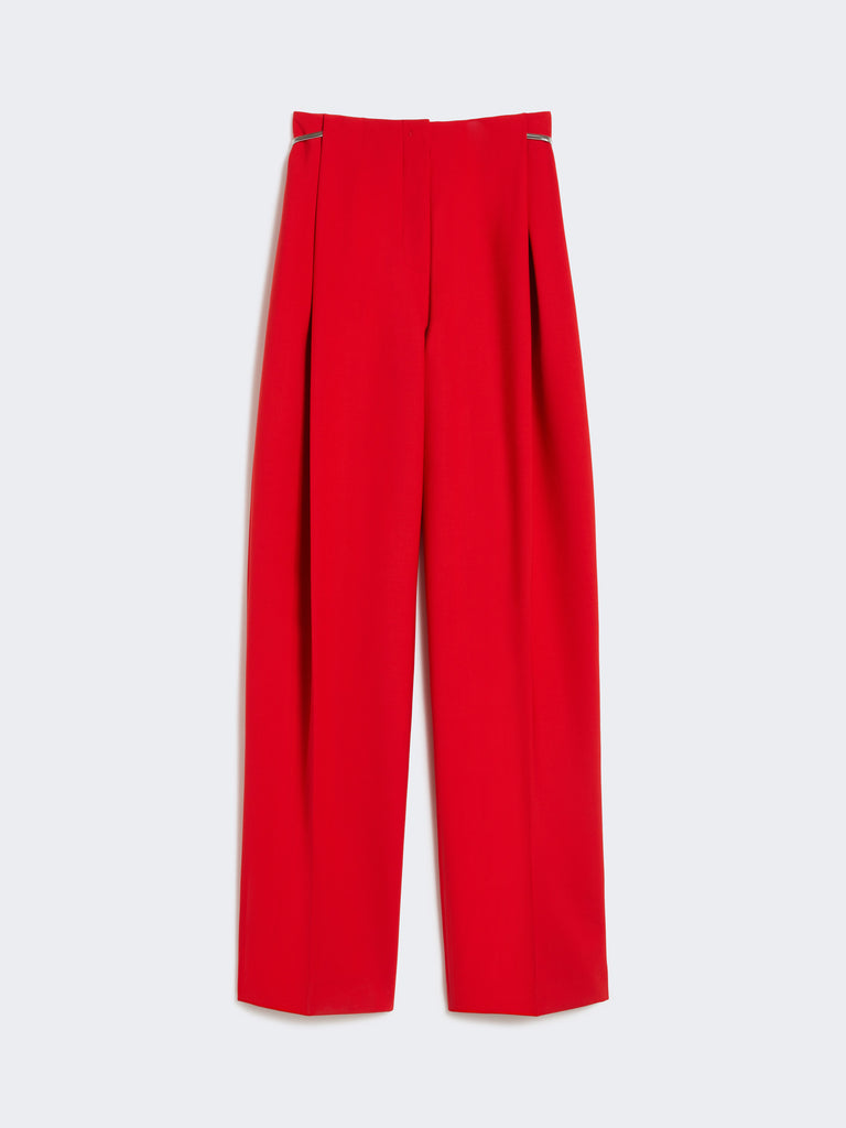 max mara pleated stretch wool trousers