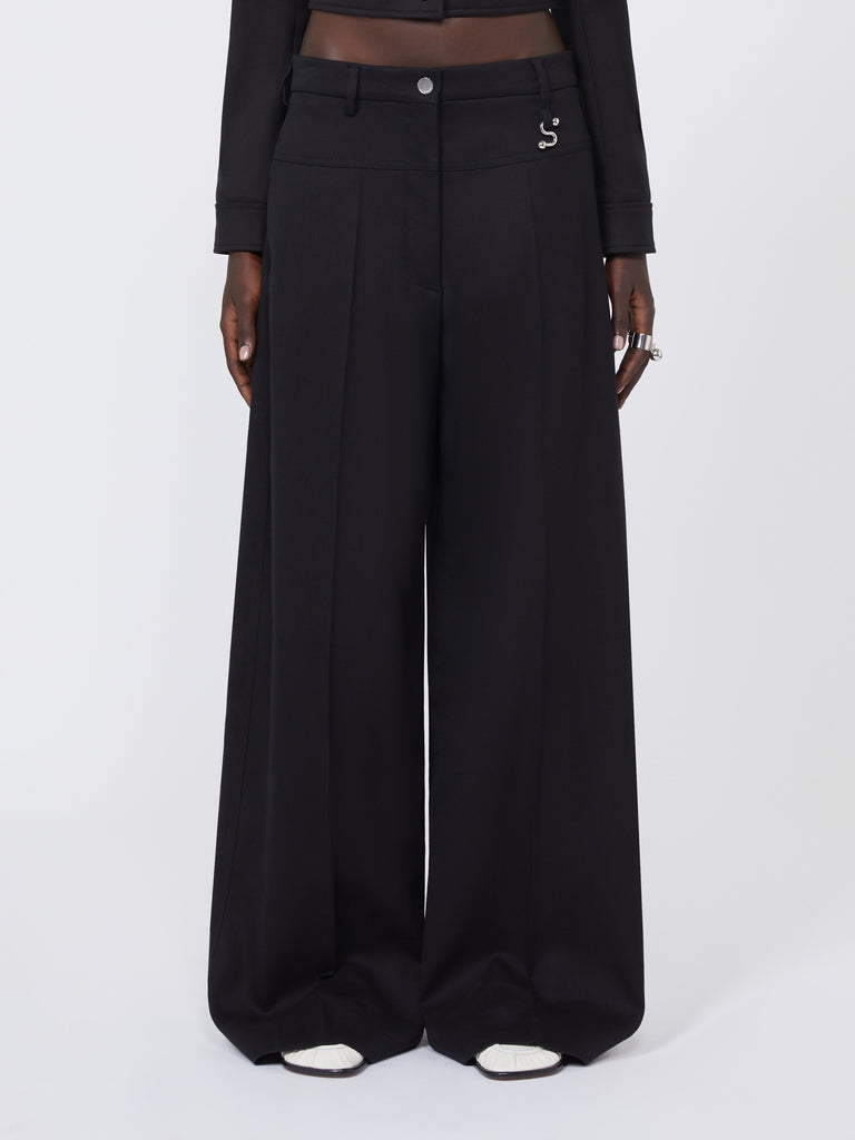 max mara oversized gabardine trousers