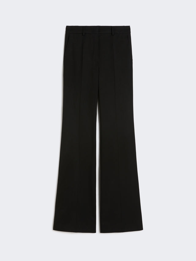 max mara flared trousers in a viscose blend for women