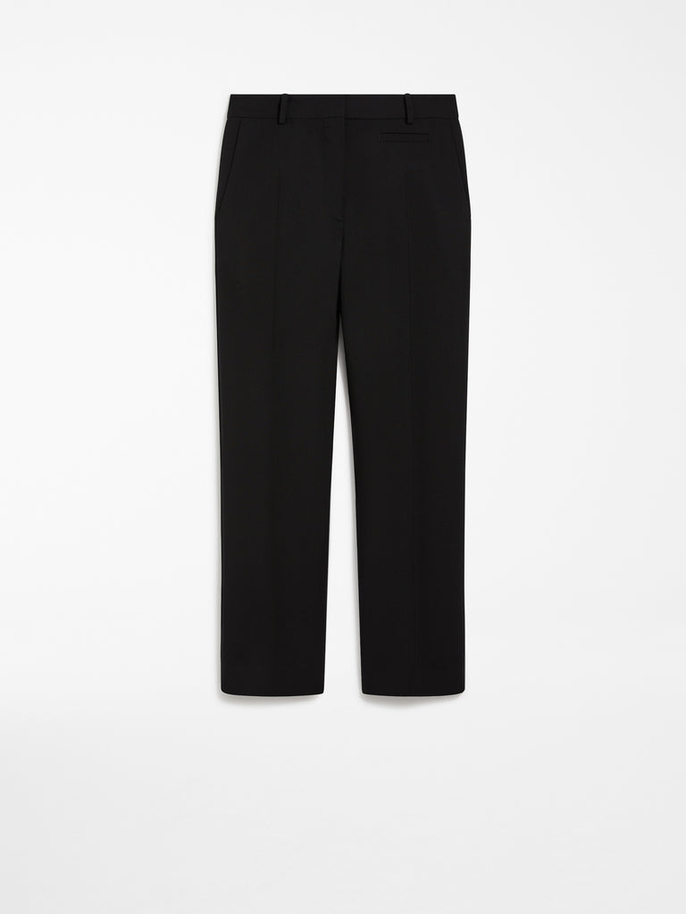 Slim-fit stretch wool trousers