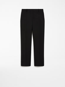 Slim-fit stretch wool trousers