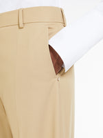 Waterproof gabardine boyfriend trousers