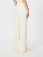 max mara slim-fit flared trousers in viscose for women