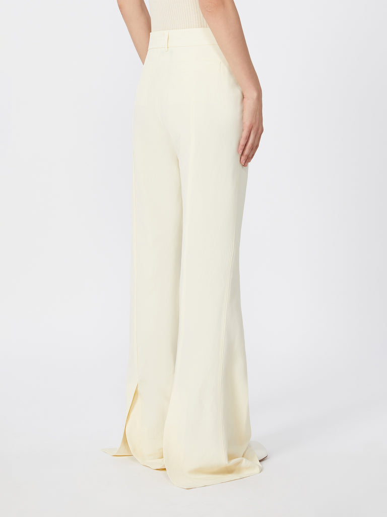 max mara slim-fit flared trousers in viscose