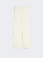 max mara slim-fit flared trousers in viscose for women