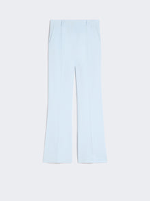 Slim-Fit Flared Trousers In Viscose for Women - Light Blue - Max Mara UAE