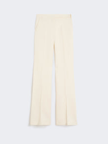Viscose Trousers for Women - Light Yellow - Max Mara UAE